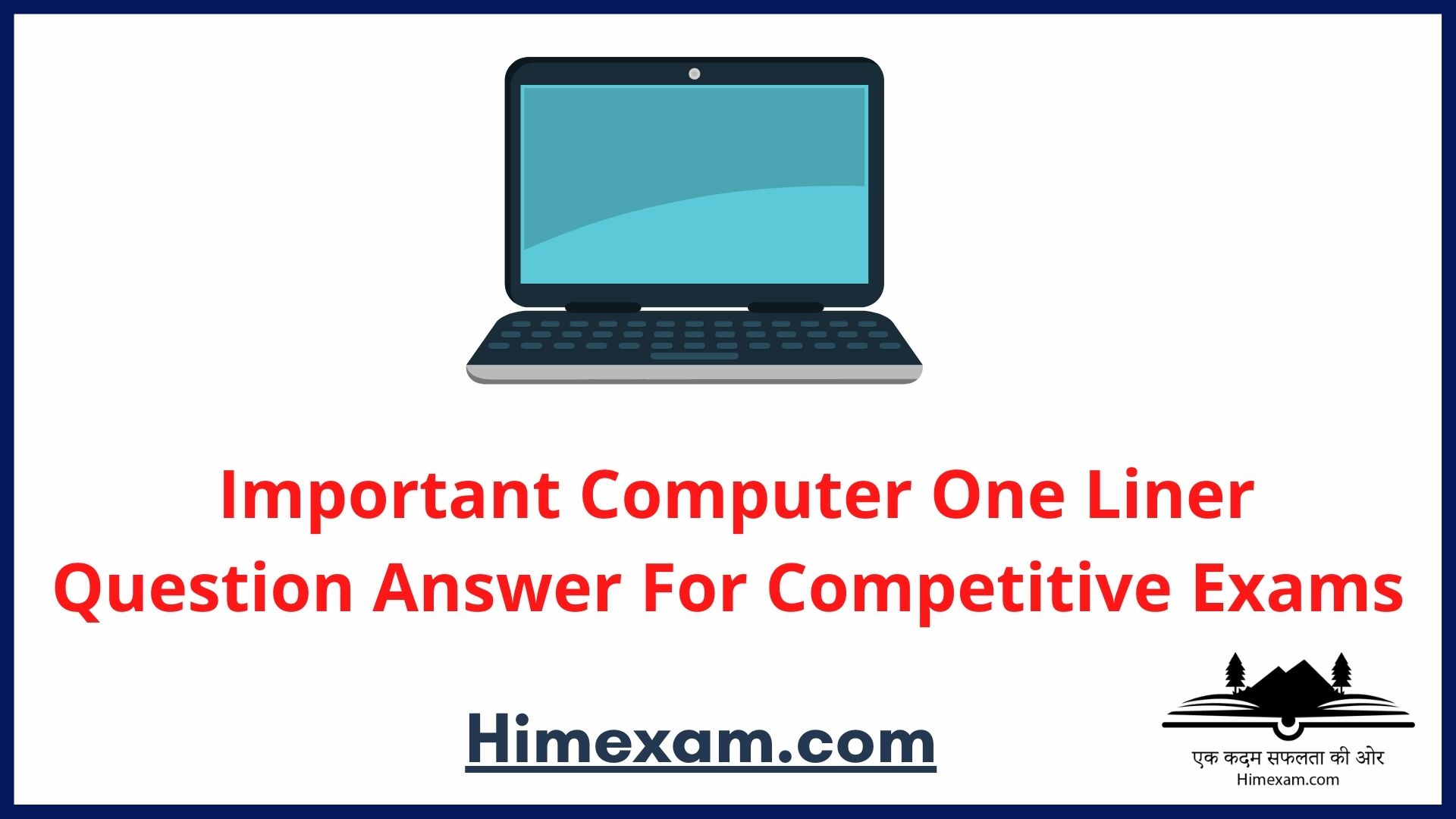 Important Computer One Liner Question Answer For Competitive Exams