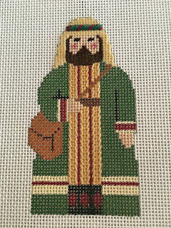 carol dupree needlepoint nativity 2nd shepherd