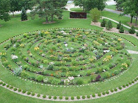 backyard labyrinth garden