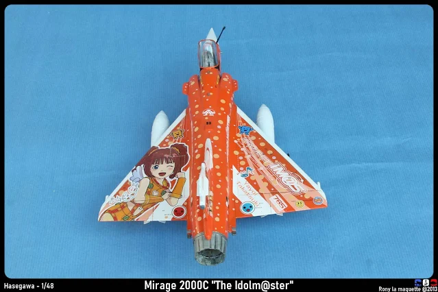 Maquette du Mirage 2000 Idolmaster d'Hasegawa au 1/48.