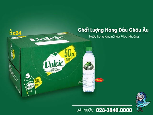 Nước Volvic chai 500ml