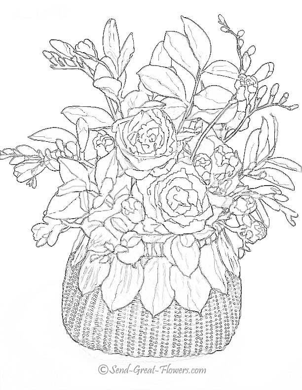 flower coloring pages download hq advanced flower coloring pages  title=