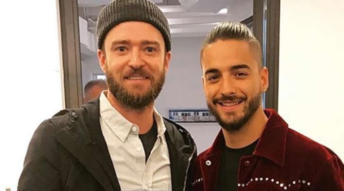 Maluma muere de la emoción al conocer a Justin Timberlake.