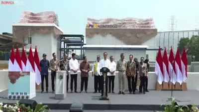Jokowi Resmikan Stasiun Pompa Air Ancol Sentiong Dengan Biaya Rp 481 Miliar