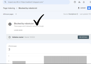 How to fix indexed though blocked by robots.txt in blogger