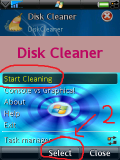 DiskCleaner to delete the damaged files on your phone