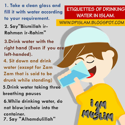 Etiquettes of Drinking Water in Islam.