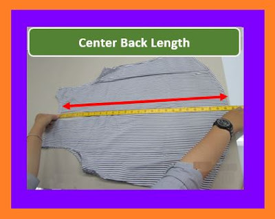 how to measure garment  back length