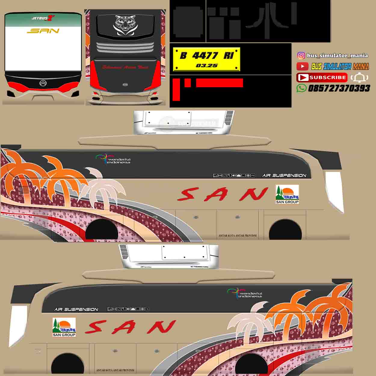 livery bus san