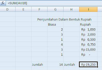 Cara Menuliskan Mata Uang Rupiah Secara otomatis di Excel 2007