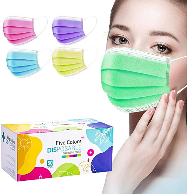 Multicolor Disposable Face Masks Colors Design Disposable Mask