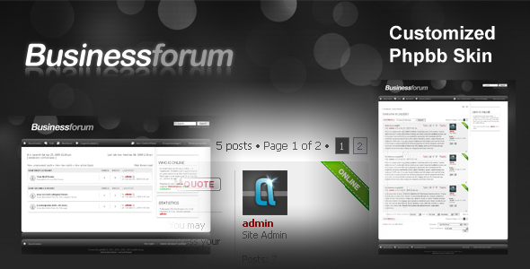 BusinessForum phpbb Skin - PhpBB Forums
