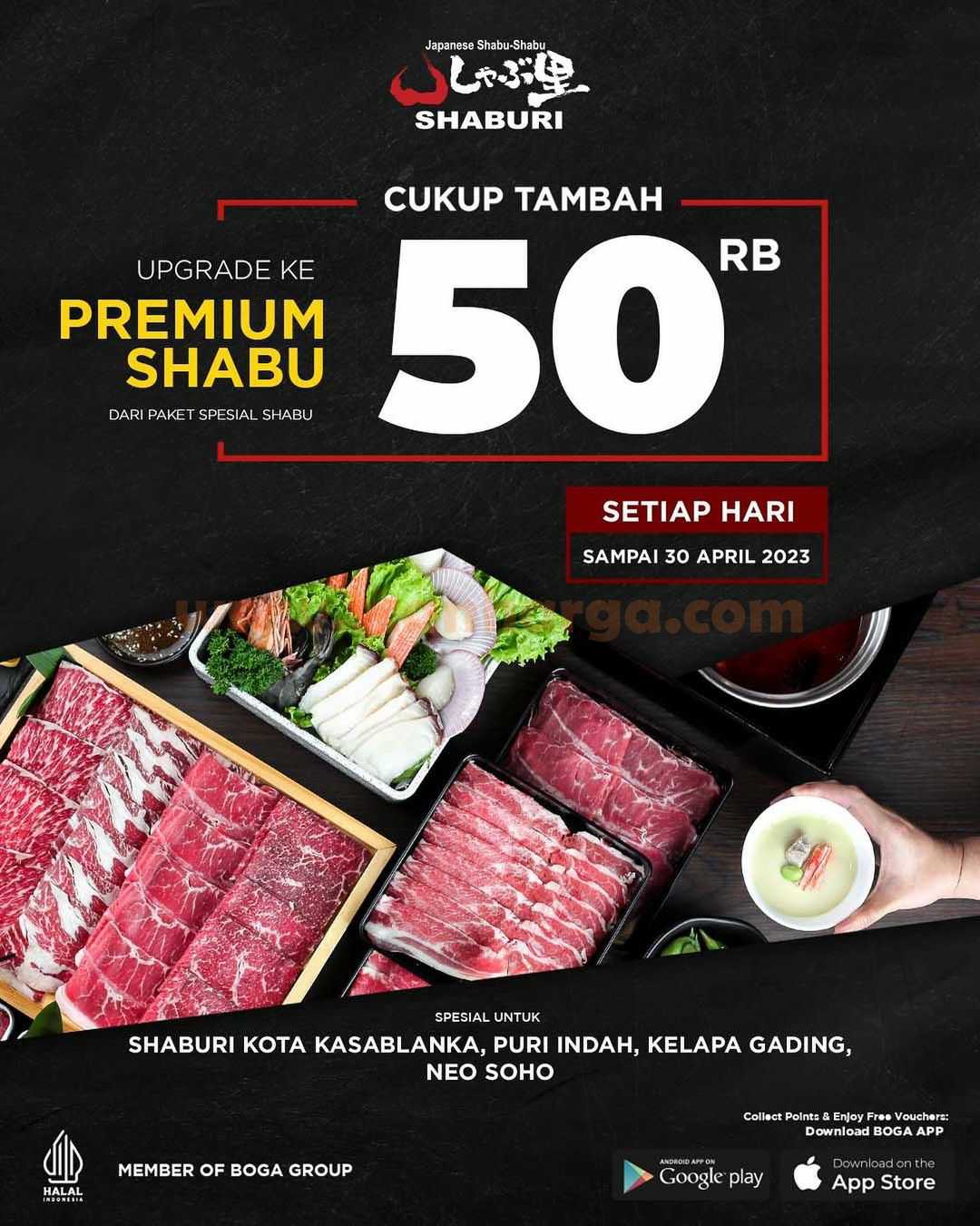 Promo SHABURI Tambah +Rp. 50.000 Dapat UPGRADE Premium Shabu