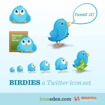 collection of amazing twitter icons set to use in your blog.Icons help you 