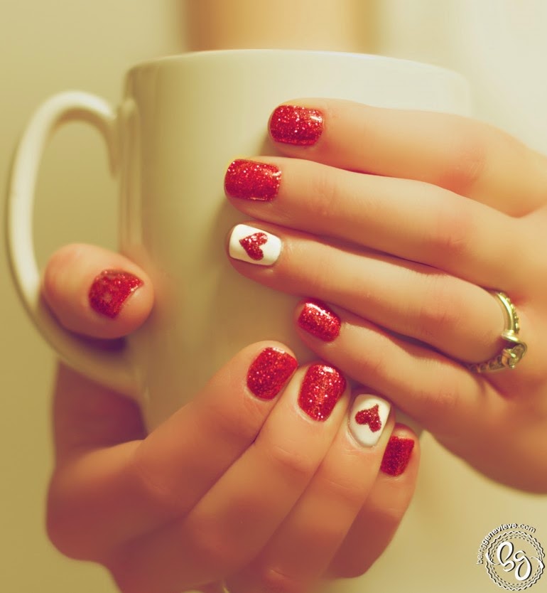 Valentine's day nail art