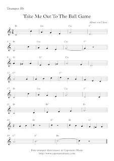 Take Me Out To The Ball Game, sheet music for trumpet