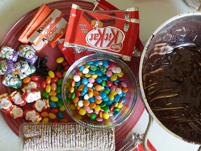 Zutaten für KitKat Häuser