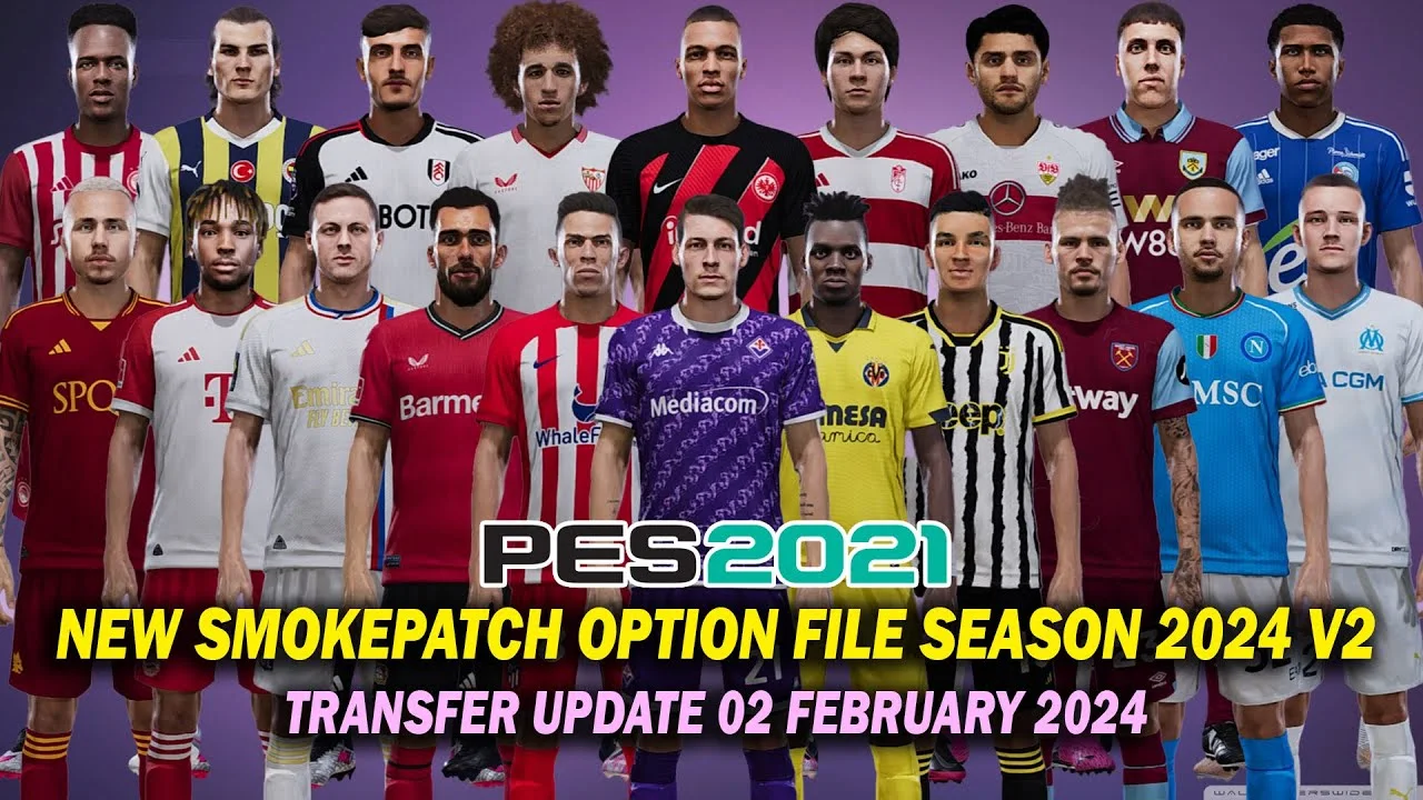 PES 2021 Smoke Patch Option File - Winter 2024 Transfers Update