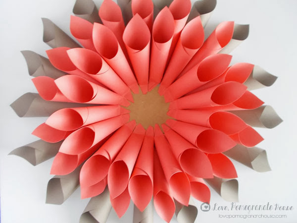 DIY Paper Dahlia Wreath The Idea King