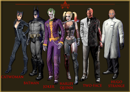 Batman Arkham City -  Personagens