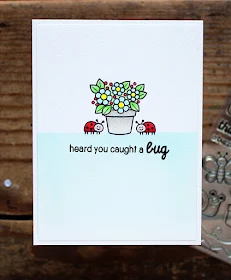 Sunny Studio Stamps: Backyard Bugs "Heard You Caught A Bug" Get Well Card by Vanessa Menhorn.