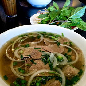 Little Saigon's Combination Pho: Beef Eye Round, Brisket, and Beef Meatball $8.95