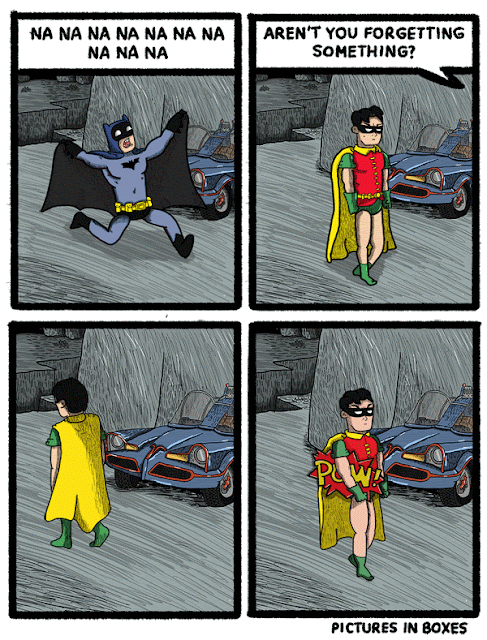 Batman and Robin and Pow comic