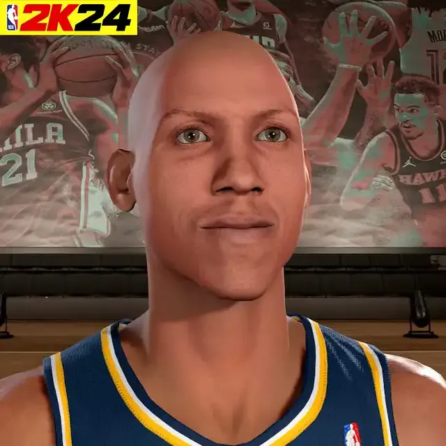 NBA 2K23 Reggie Miller Cyberface (Retro Legend)