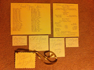 calligraphy wedding signage