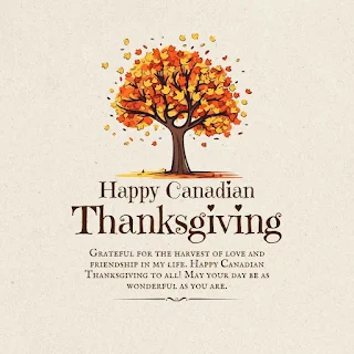 Image of Happy Canadian Thanksgiving Day Wishes with Images For Facebook