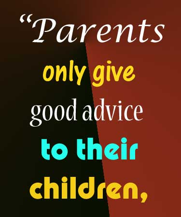 A motivational quotes for parents to treat children