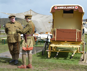 A Bus Trip to the Horses at War Event at Beamish - vintage military ambulance