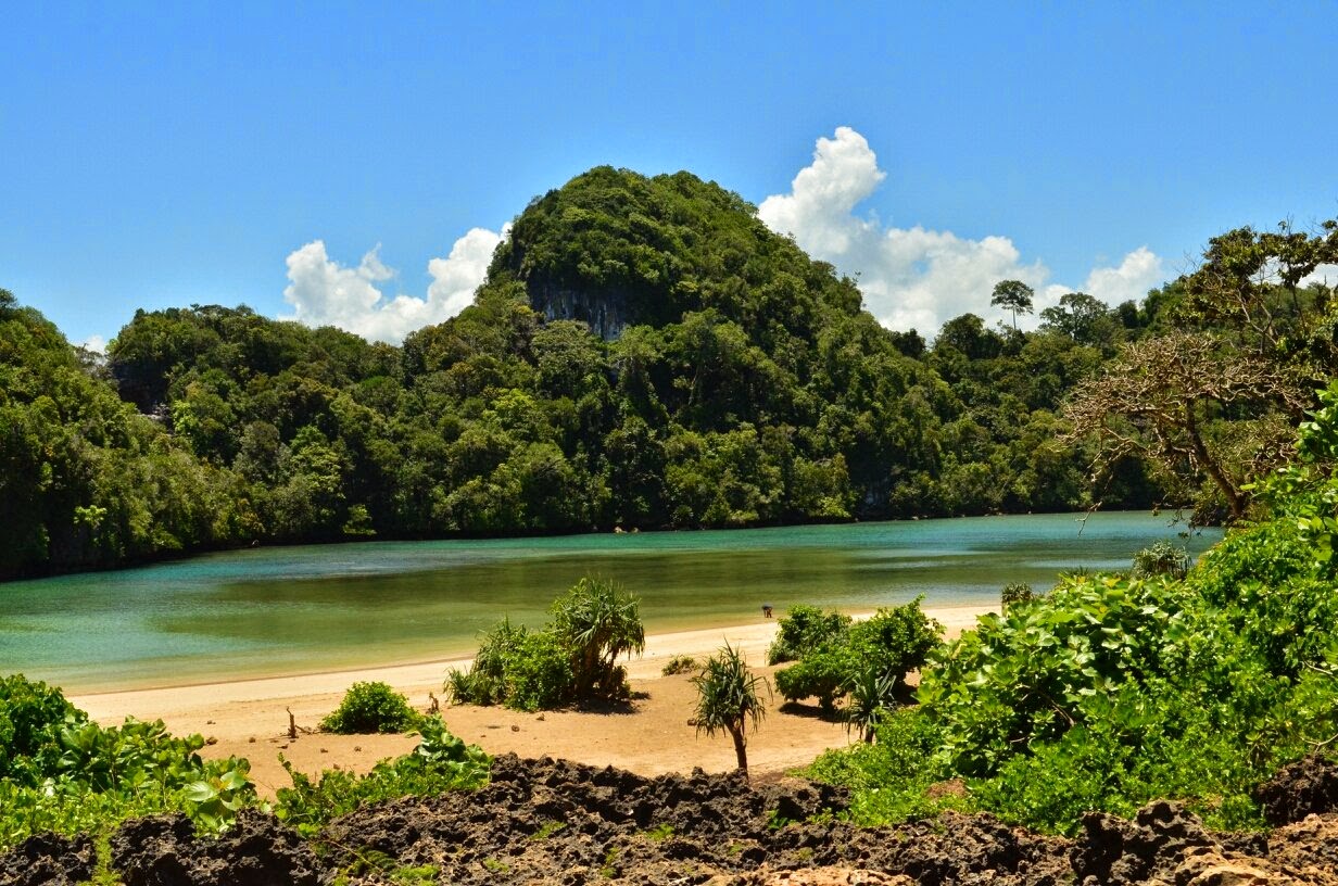 pantai segara anakan pulau sempu malang