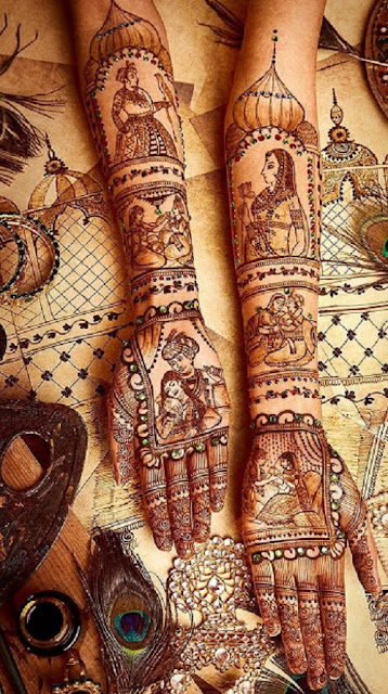 Traditional Mehendi designs -Henna wedding bride