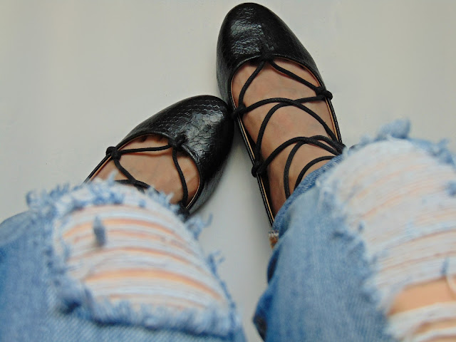 lace up balett shoes diy