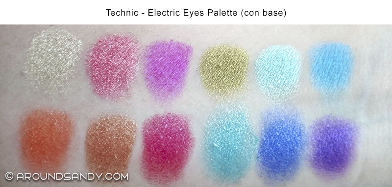 swatches technic electric eyes paleta de sombras