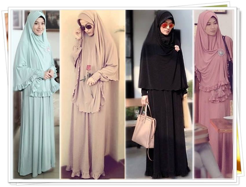Gamis Dan Hijab Ala Lyra Virna : Busana Muslim Murah 