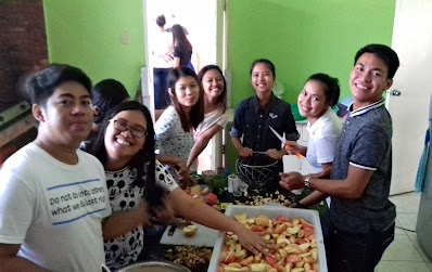 Young people cooking in the kitchen