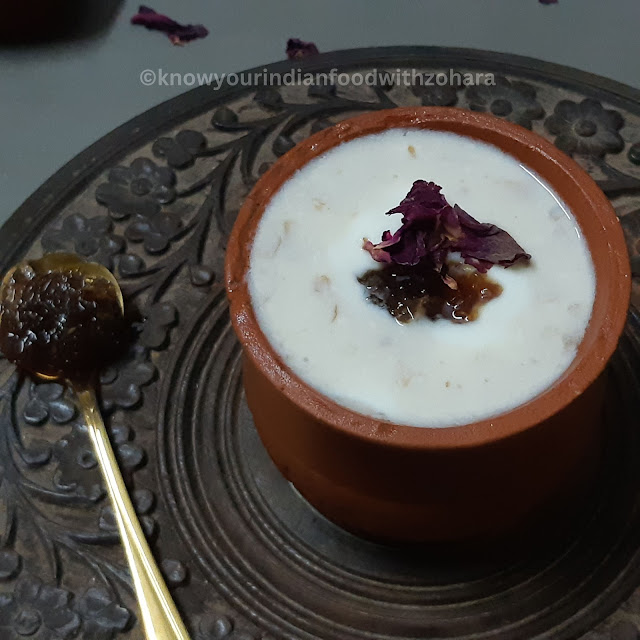 gulkand lassi recipe | gulab lassi recipe