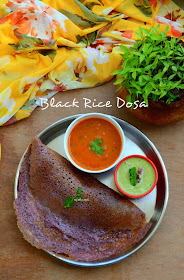 Karuppu Kavuni arisi Dosa/Black Rice Dosa