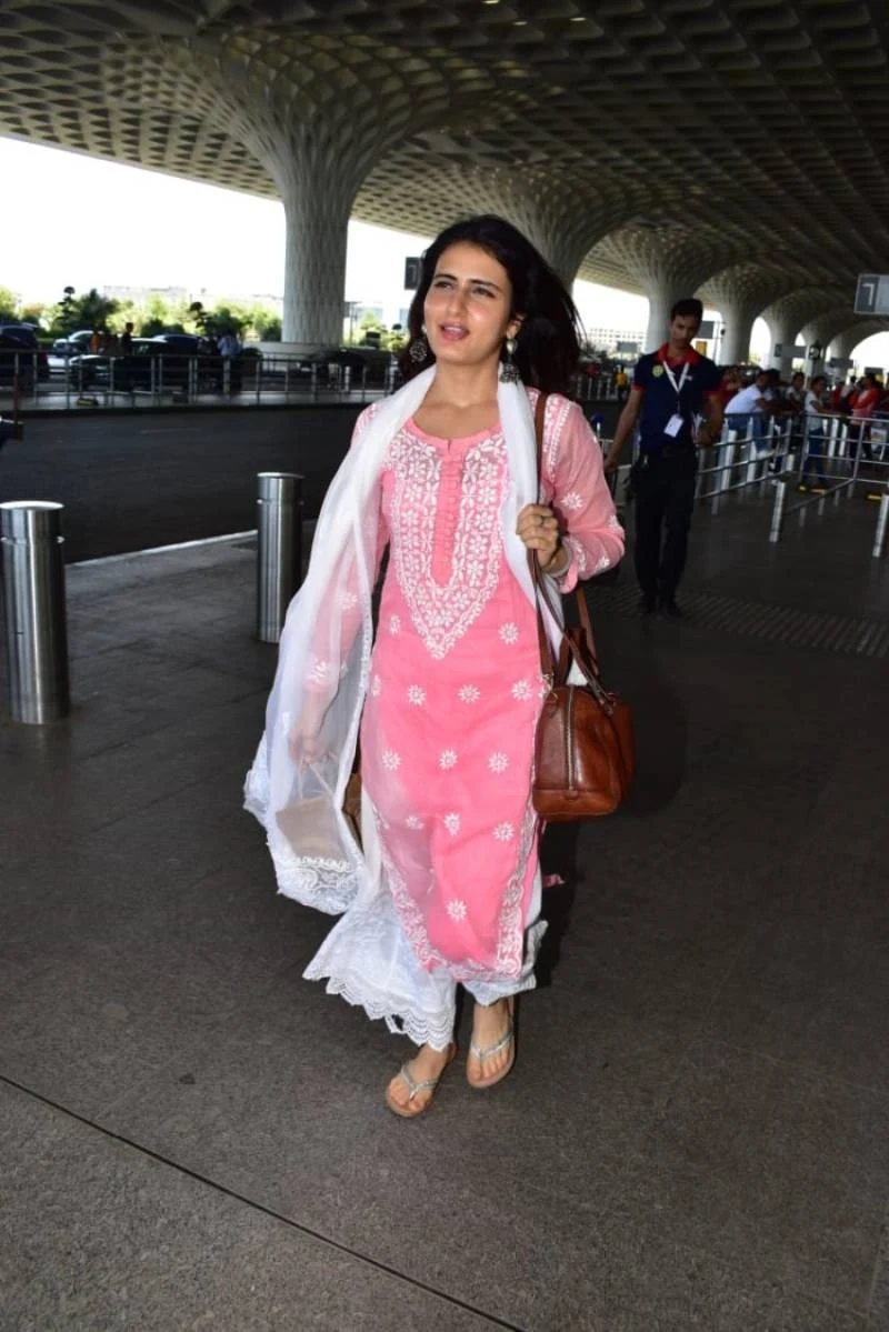 Model Fatima Sana Shaikh spotted In Mumbai Airport