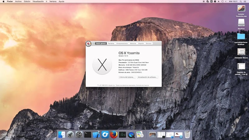 Descargar MMac OS X Yosemite 10.10 DMG Español