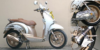 Honda Scoopy Minimalist Airbrush Modification 2