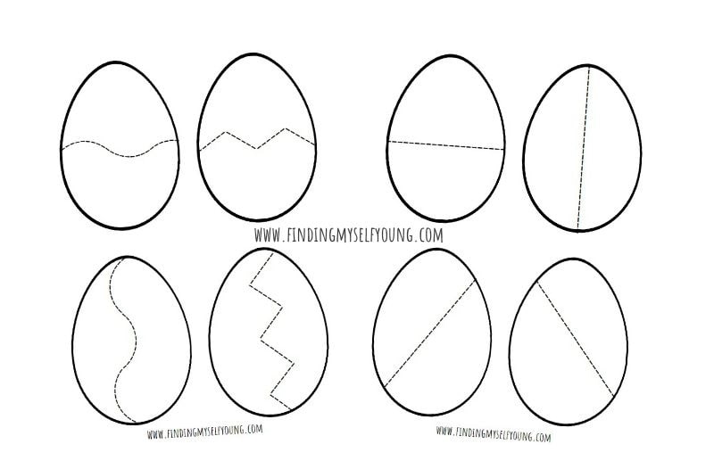 blank egg puzzle templates