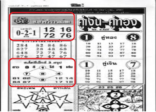 Thai Lottery First 4pc Paper For 16-11-2018