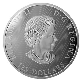 Canada 125 Dollars Half Kilogram Fine Silver Coin 2015 Queen Elizabeth II