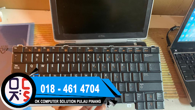 SOLVED: KEDAI REPAIR LAPTOP NIBONG TEBAL | DELL LATITUDE E6420 | KEYBOARD AUTO TYPING PROBLEM | NEW KEYBOARD REPLACEMENT