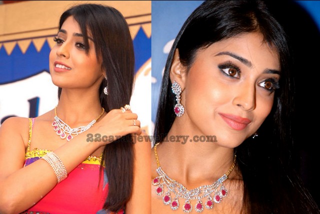 Shriya Diamond Ruby Set and Bangle
