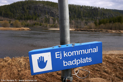 ej kommunal badplats