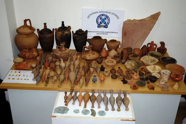 Σύλληψη 46χρονου στο Γύθειο - Σκόπευε να πουλήσει αρχαία αντικείμενα αξίας 600.000€